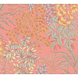 AS Creation Metropolitan Stories Travel Styles Vliestapete Blumen I (Rosè, Floral, 10,05 x 0,53 m)