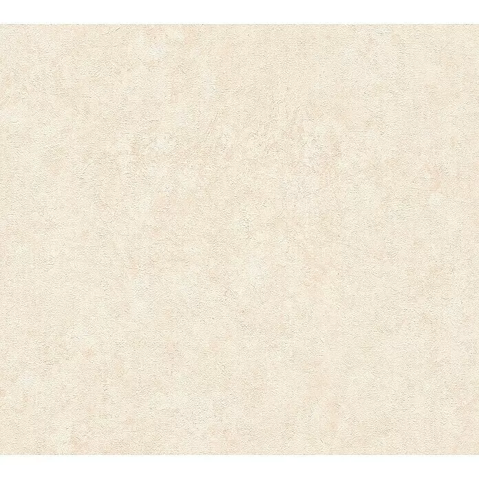 A.S. Création Metropolitan Stories Travel Styles Vliestapete - Hellbeige, Uni, 10,05 x 0,53 m, Spachtelstruktur - Hellbeige strukturierte Oberfläche mit unregelmäßigem, dezentem Muster.