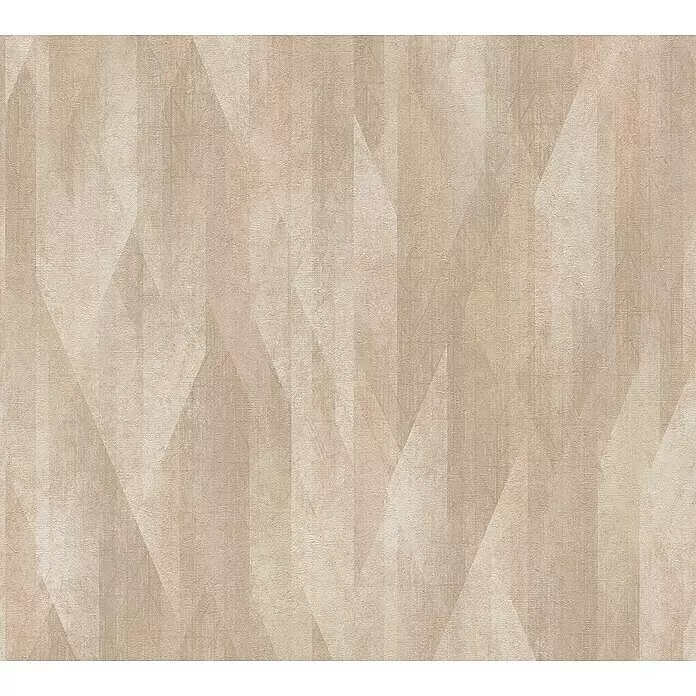 A.S. Création Metropolitan Stories Travel Styles Vliestapete Vintage - Musterbeige, Grafisch, 10,05 x 0,53 m - Hellbeige geometrisches Muster mit feiner Textur, ideal für moderne Tapeten oder Oberflächengestaltung.