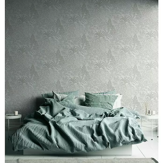 A.S. Création Metropolitan Stories Travel Styles Vliestapete Blumen ICreme/Silber, Floral, 10,05 x 0,53 m