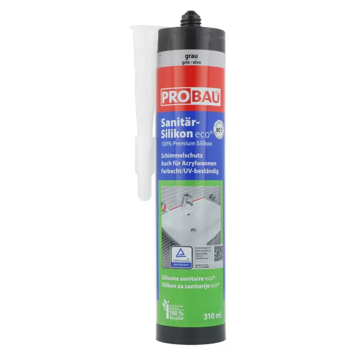 Probau eco Sanitär-Silikon - Grau, 310 ml