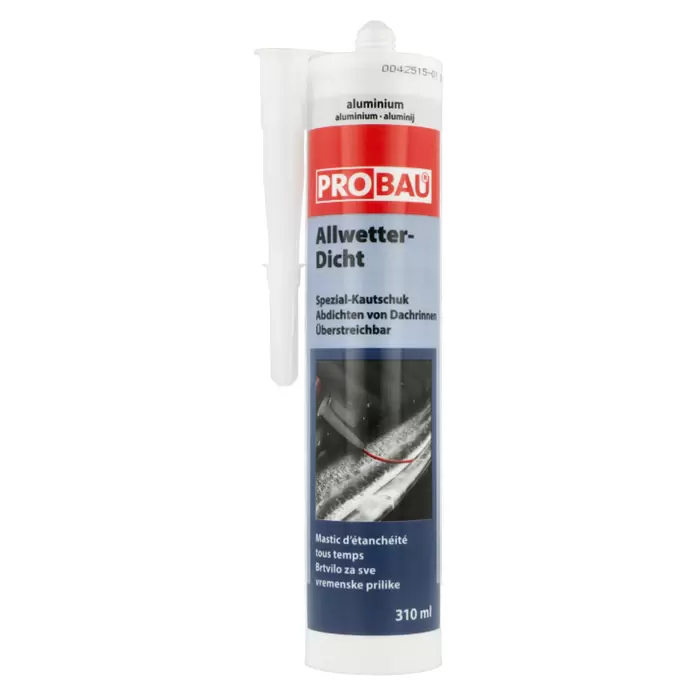 Probau Silikon Allwetter-Dicht - Aluminiumfarben, 310 ml