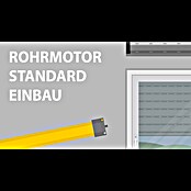 Schellenberg Rohrmotor Mini Standard (Max. Rollladenfläche: 6 m² bei Kunststoffrollläden, Einbaulänge: 500 mm, Zugkraft: 25 kg) | BAUHAUS