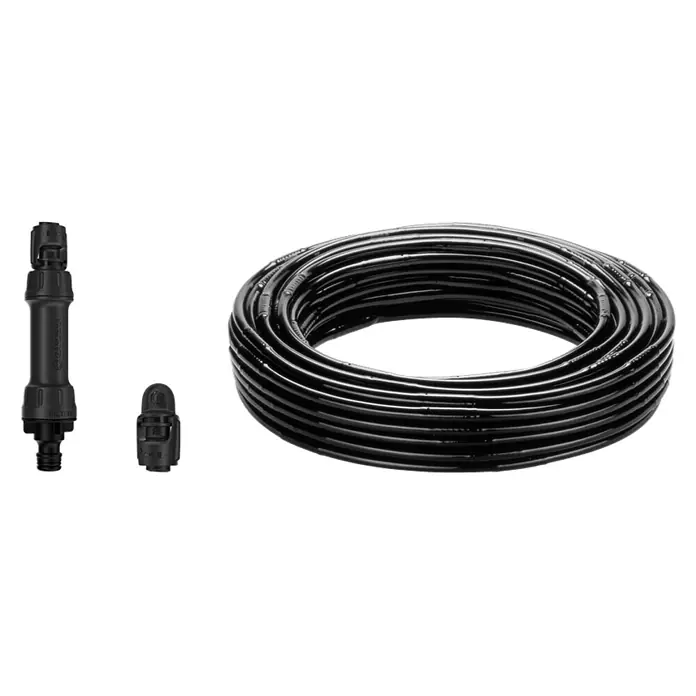 Gardena Micro-Drip Kit de iniciación para arbustos/setos - Longitud del tubo: 25 m, 1,6 l/h - Un conjunto de riego con filtro, conector y rollo de tubería de goteo para el riego dirigido de plantas en el jardín o en el balcón.