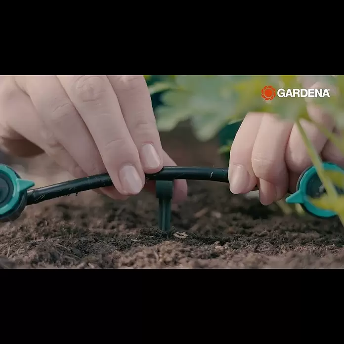Gardena Micro-Drip Reihentropfer druckregulierend - 5 Stk., Max. Wasserdurchfluss: 8 l/h - Gotero interlineal autocompensante y regulable GARDENA 13314