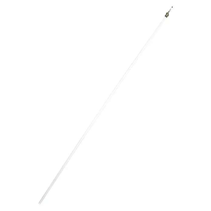 Varilla para cortinas - L x An x Al: 103 x 0,5 x 0,5 cm, Transparente - Una antena larga, delgada y blanca con un pequeño punto negro en la parte superior, adecuada para la recepción de radio.