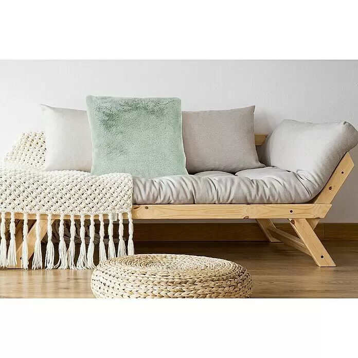 Kissen Happy - Jade, 48 x 48 cm, 100 % Polyester - Stimmungsaufnahme