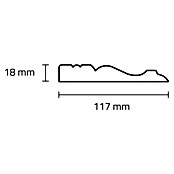 Profilleiste (280 x 1,8 x 11,7 cm, MDF) | BAUHAUS