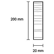 Rechteckleiste (242 x 2 x 20 cm, Eiche) | BAUHAUS