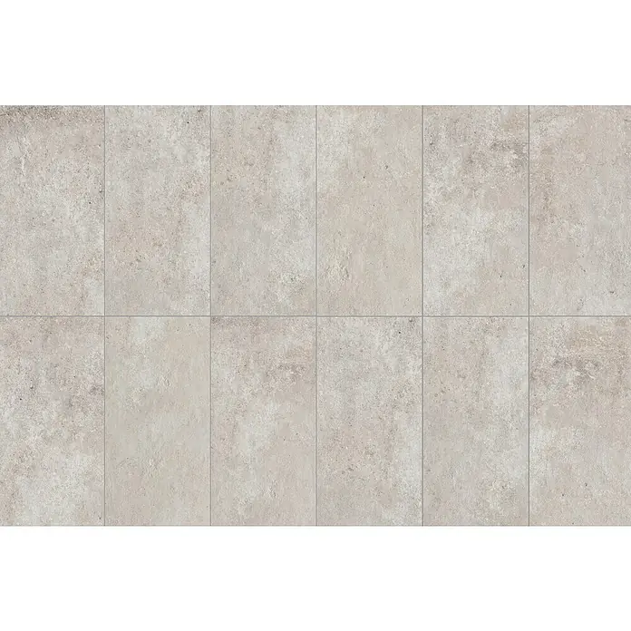 RAK Ceramics Terrassenfliese Volterra 2.0 - 60 x 120 x 2 cm, Sandgrau, Matt - Nahaufnahme von beigen Keramikfliesen, die ein elegantes und modernes Design für jeden Raum bieten.
