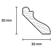 Sockelleiste (244 x 3 x 3 cm, Eiche) | BAUHAUS