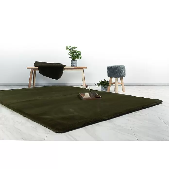 Fellteppich Happy - Basil, 170 x 120 cm, 100 % Polyester (Flor) - Stimmungsaufnahme