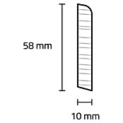 Sockelleiste (242 x 1 x 5,8 cm, Eiche) | BAUHAUS