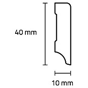 Sockelleiste (240 x 1 x 4 cm, MDF) | BAUHAUS