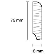 Sockelleiste (242 x 1,8 x 7,6 cm, Eiche) | BAUHAUS