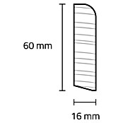 Sockelleiste (240 x 1,6 x 6 cm, Eiche) | BAUHAUS