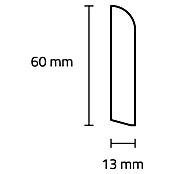 Sockelleiste (240 x 1,3 x 6 cm, MDF) | BAUHAUS