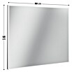 Camargue LED-Lichtspiegel Frame (80 x 66 cm, Touchsensor)