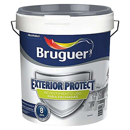 Bruguer Pintura de dispersión para fachadas Exterior Protect (Blanco, 15 l)