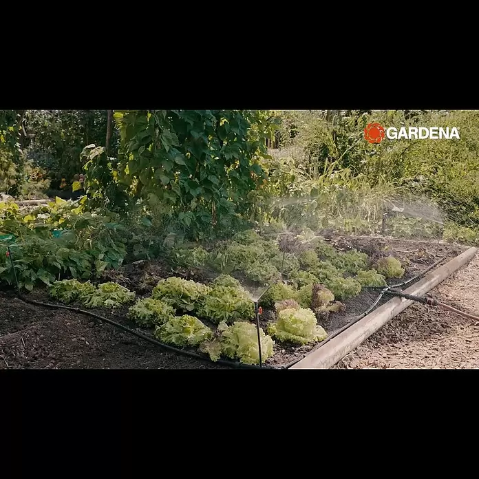 Gardena Micro-Drip Kit de riego - Específico para: Macizos de hortalizas y flores de hasta 60 m². - 13450 Set para huertas/parterres de flores con microrriego (para 60 m2)