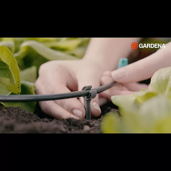 Gardena Soporte para tubo - Diámetro: 4,5 mm, Negro - Estaca 4,6 mm GARDENA 13218