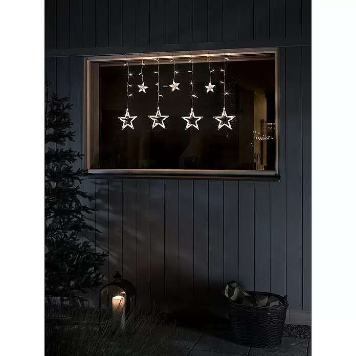 Konstsmide LED-Weihnachtsdekoleuchte - Farblos, Solarbetrieben, LED - Stimmungsaufnahme