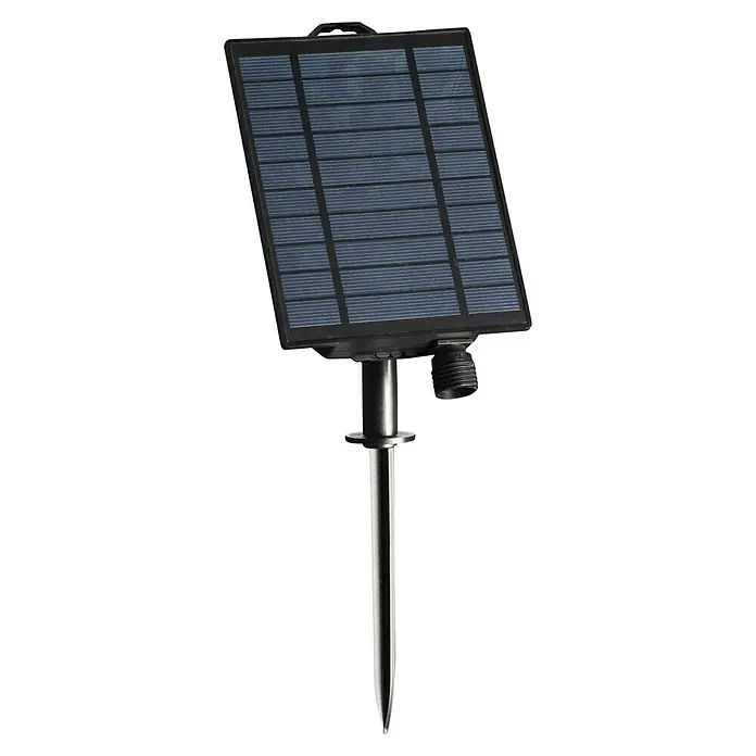 Konstsmide Solar-Batteriebox - 2,5 x 11 x 14 cm - Solarpanel mit Erdspieß. Ideal für den Garten, um Solarenergie zu nutzen und Außenbereiche zu beleuchten.