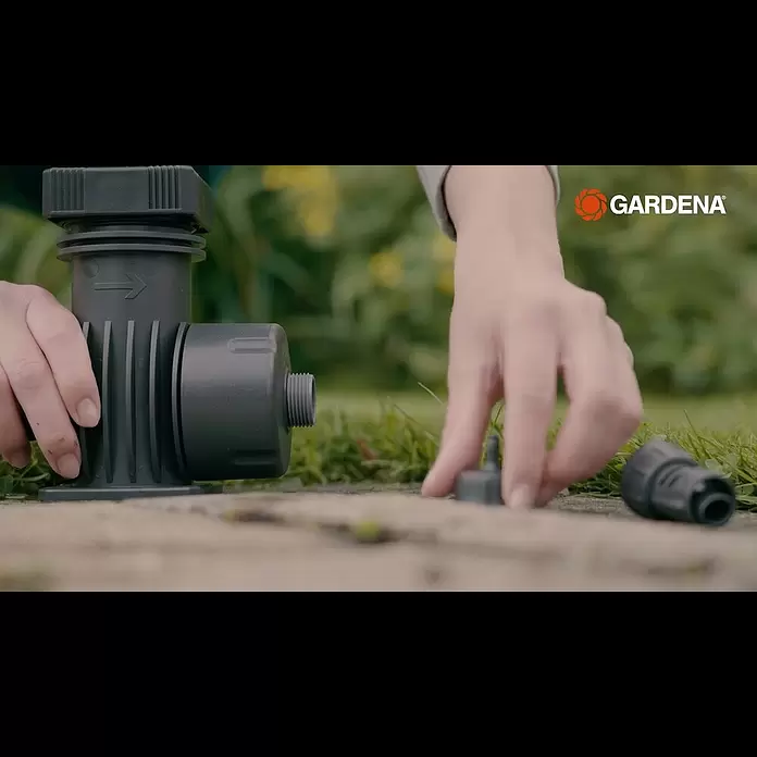 Gardena Micro-Drip Conexión inicial - 1 ud., Caudal de agua máx.: 2.000 l/h - Unidad de control 2000 13310
