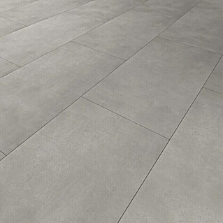 Vinylboden Rigid Fliese Concrete Light (812 x 406 x 4 mm, Fliesenoptik, Concrete Light)