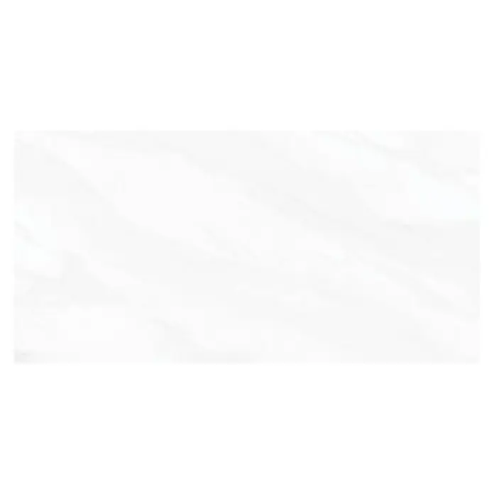 Wandfliese Venezia Grigio - 30 x 60 cm, Weiß, Glänzend - Weißer Marmorhintergrund mit subtilen Texturen, ideal für elegante Designs und Präsentationen.