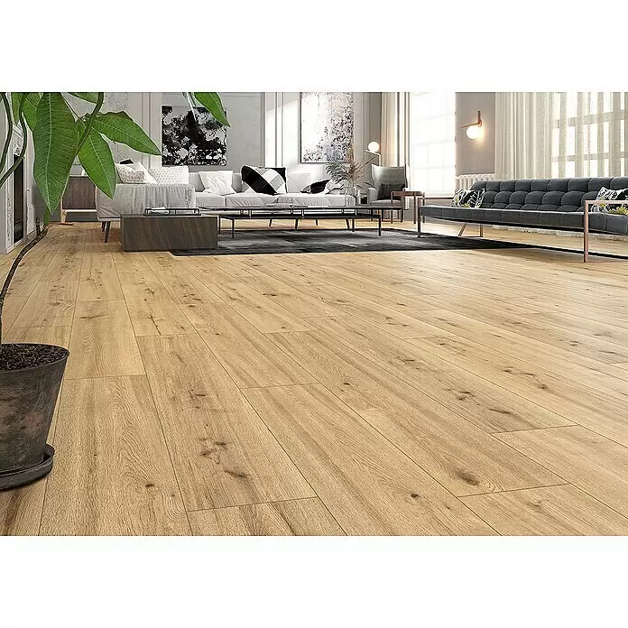 Classen Designbodenmuster Pro Nature Mocoa - 246 x 200 x 4 mm, Landhausdiele - Stimmungsaufnahme