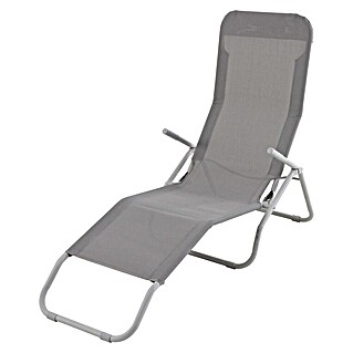 Sunfun Marissa Ležaljka za plažu (D x Š x V: 136 x 61 x 102 cm, Svijetlosiva, Čelik, Preklopno)