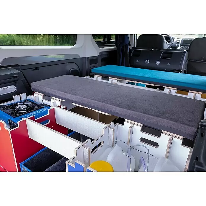 Vojo Camper Ausbau-Set Nomad - 23 -tlg., Geeignet für: Transporter - Stimmungsaufnahme