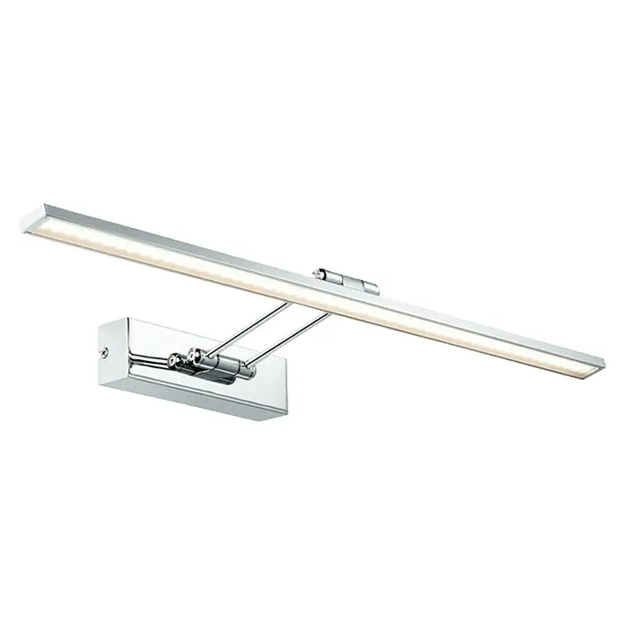 Paulmann Galeria LED-Bilderleuchte Beam Sixty - 11 W, L x B x H: 58,5 x 19 x 4,6 cm, Chrom, Warmweiß - Chromfarbene LED-Wandleuchte für Gemäldebeleuchtung mit verstellbarem Arm zur optimalen Ausrichtung des Lichts auf das Kunstwerk.