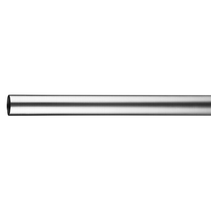 Gardinenstange (Edelstahloptik, Länge: 160 cm, Durchmesser: 25 mm)