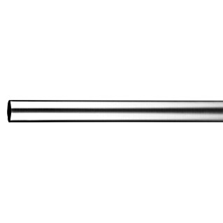 Gardinenstange (Edelstahloptik, Länge: 160 cm, Durchmesser: 25 mm)