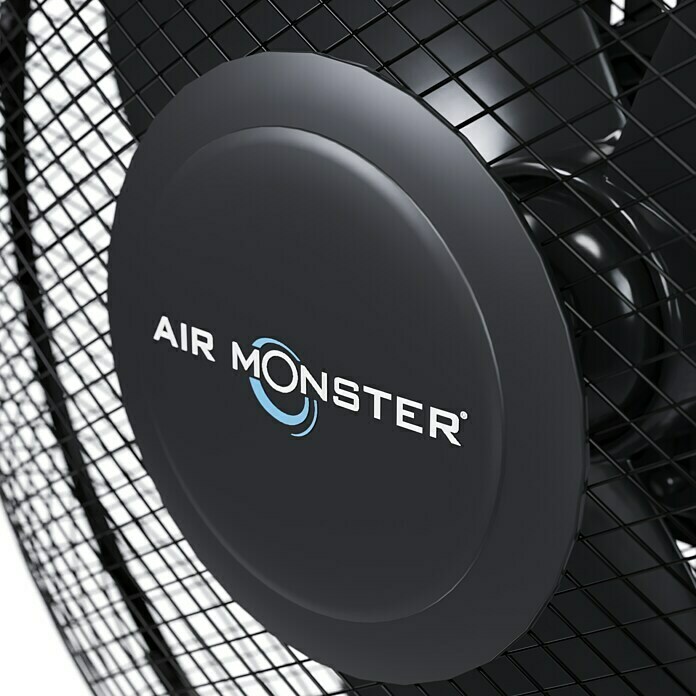 Air Monster Tischventilator (Schwarz, Durchmesser: 30 cm, Oszillierend, 38 W)