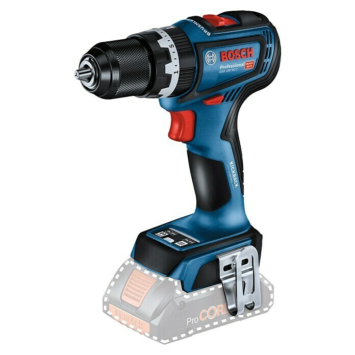 Bosch Professional AMPShare 18V Akku-Schlagbohrschrauber GSB 18V-90 C (18 V, Ohne Akku, 64 Nm, Ohne L-Boxx 136) | BAUHAUS