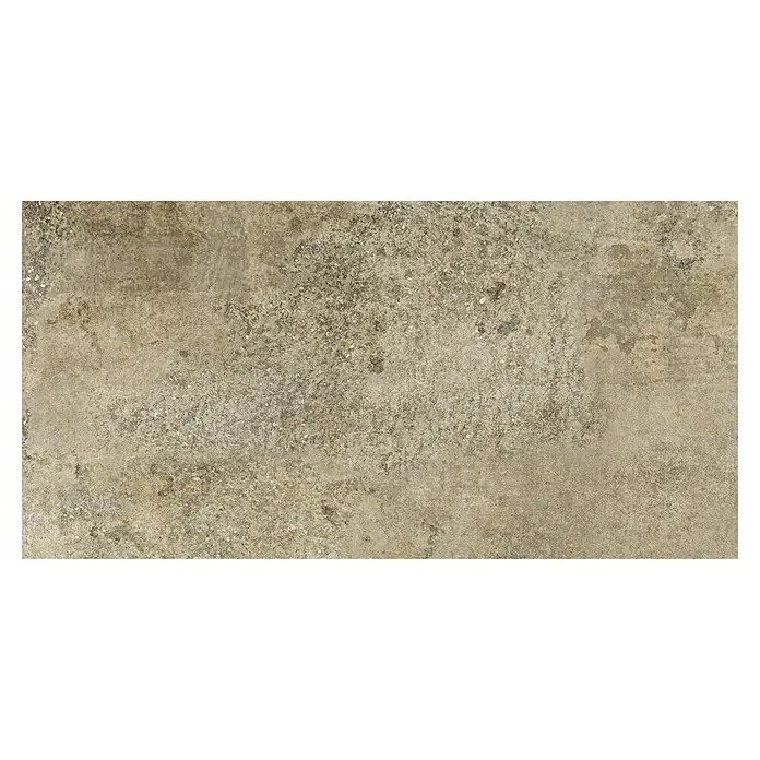 Terrassenfliese Baldo 2.0 - 59,7 x 119,7 x 2 cm, Beige/Braun, Matt - Nahaufnahme einer rechteckigen Feinsteinzeugfliese in Erdfarben, ideal für moderne und rustikale Innenräume.