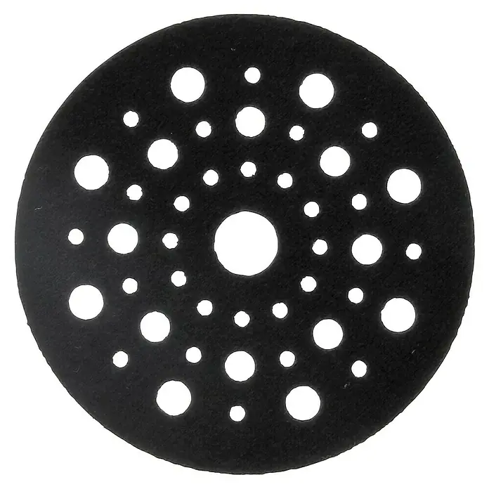 Bosch Set de platos de soporte - Diámetro: 115 mm, 2 ud. - Disco de lijado negro con diferentes agujeros para la extracción de polvo. Ideal para superficies lisas.
