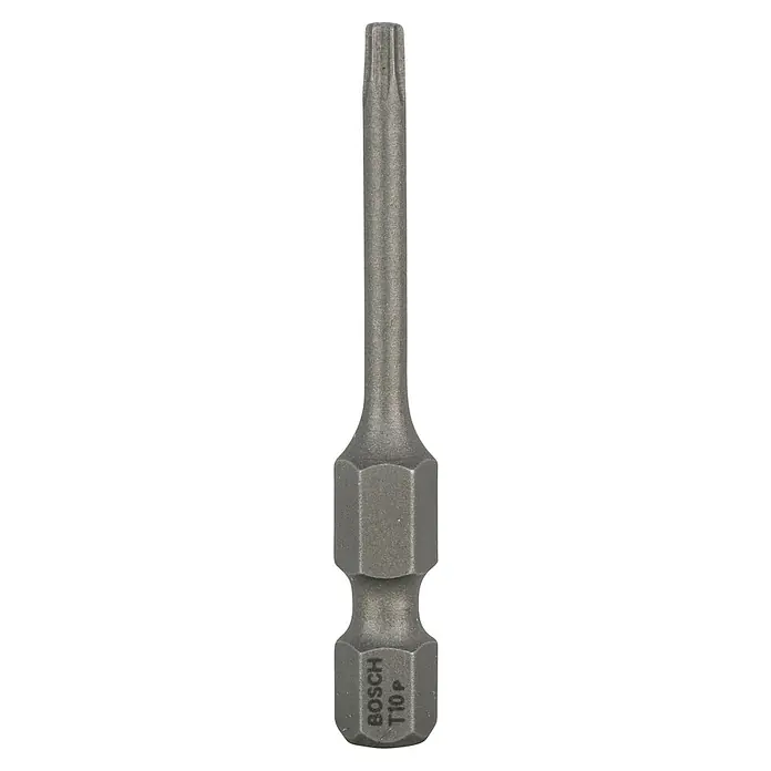 Bosch Punta Extra Hard E - T10, 49 mm, 1 ud. - Punta de destornillador Bosch T10P para tareas de atornillado. La punta es robusta e ideal para usar con herramientas eléctricas para resultados precisos.