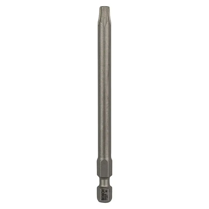 Bosch Punta Extra Hard E - T27, 49 mm, 3 ud. - Imagen de una punta Torx T27 de Bosch, ideal para tareas de atornillado. La punta es duradera y precisa para resultados fiables.