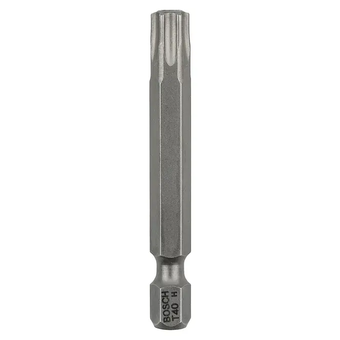 Bosch Punta Extra Hard E - T40, 49 mm, 1 ud. - Punta de atornillar Torx T40 H de Bosch. Ideal para atornillar con un par alto y un ajuste preciso.