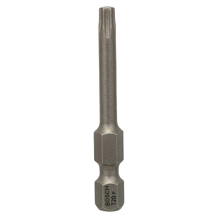 Bosch Punta Extra Hard E - T20, 49 mm, 1 ud. - Punta Torx T20P de Bosch: Herramienta duradera para atornillar. Fabricado con precisión para un agarre óptimo y una transferencia de par eficiente.
