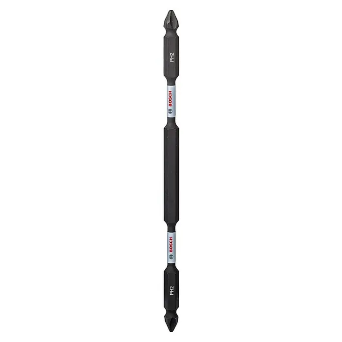 Bosch Set de puntas Impact Control - PH 2, Longitud de punta: 150 mm, 3 ud. - Punta de destornillador de doble extremo PH2 de Bosch, robusta y duradera para aplicaciones de atornillado fiables. Ideal para aficionados al bricolaje y profesionales.
