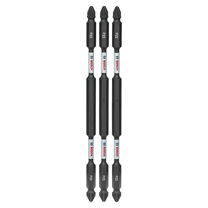Bosch Set de puntas Impact Control - PZ 2, Longitud de punta: 150 mm, 3 ud. - Tres puntas dobles Bosch PZ2.