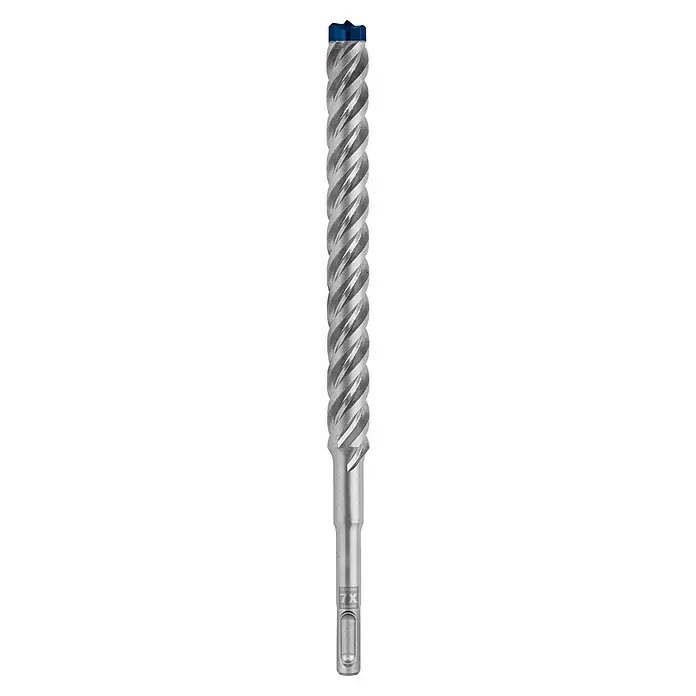 Bosch Expert Broca para hormigón y mampostería -7X - 1 ud., Diámetro de la broca: 18 mm, 250 mm - Broca con punta azul y diseño en espiral para una perforación eficiente en diversos materiales.
