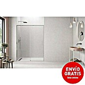 GME Mampara de ducha frontal Twenty (130 x 195 cm, Espesor de vidrio: 6 mm, Cromo) | BAUHAUS