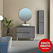 Artysan Conjunto de mueble de baño Oval (Ancho: 100 cm, Ceniza, 4 pzs.) | BAUHAUS