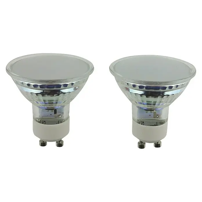 Voltolux LED-Lampen-Set Reflektor GU10 - GU10, Nicht Dimmbar, Warmweiß, 350 lm, 4 W, 2 Stk., Matt - Zwei LED-Leuchtmittel mit GU10-Sockel, ideal für energieeffiziente Beleuchtung im Haushalt oder Büro.